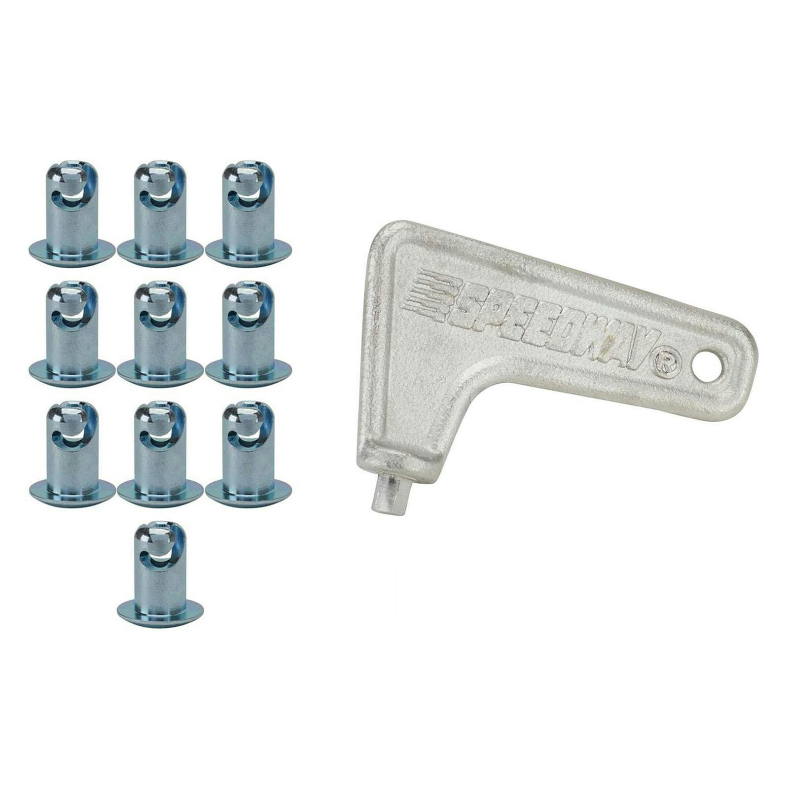 Dome Super Buttons with Key, Steel