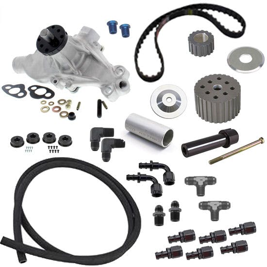 Small Block Chevy Adjustable Side Water Pump with Gilmer Drive