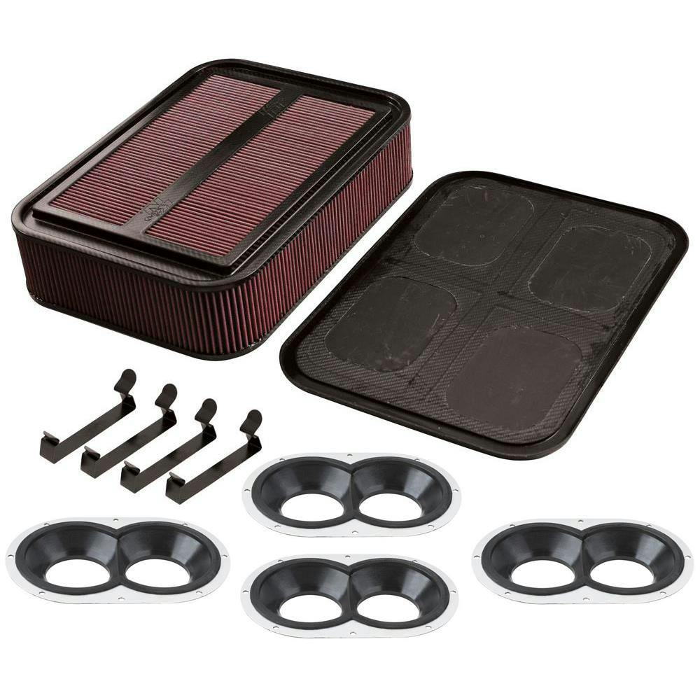 K&N Sprint Car Air Cleaner with Air Box Seal, 2 - 2-5/8, w/Hole