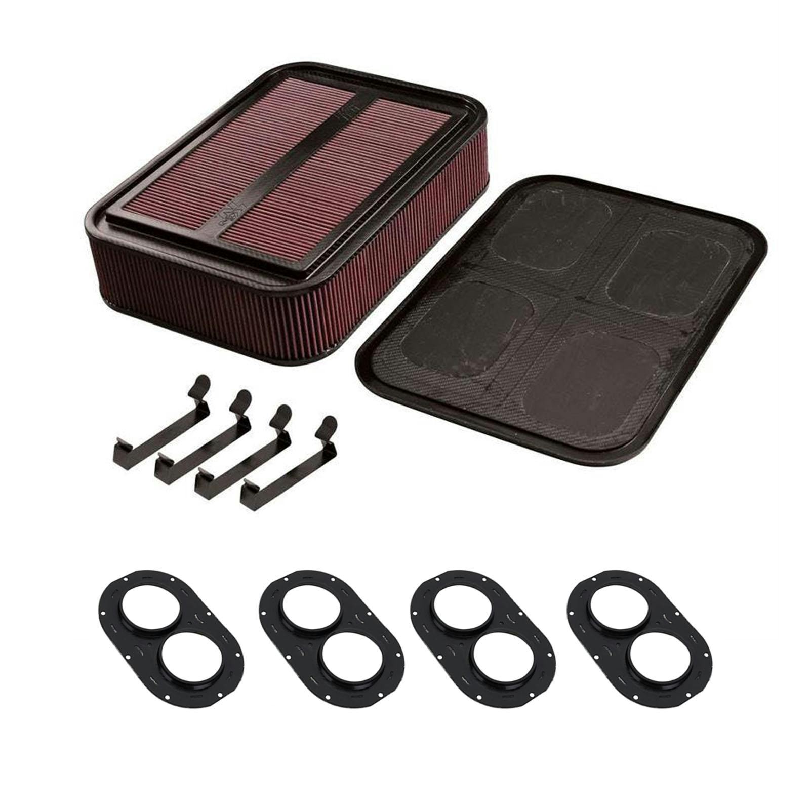 K&N Sprint Car Air Cleaner with Air Box Seal, 2.75 - 3.15, w/Hole