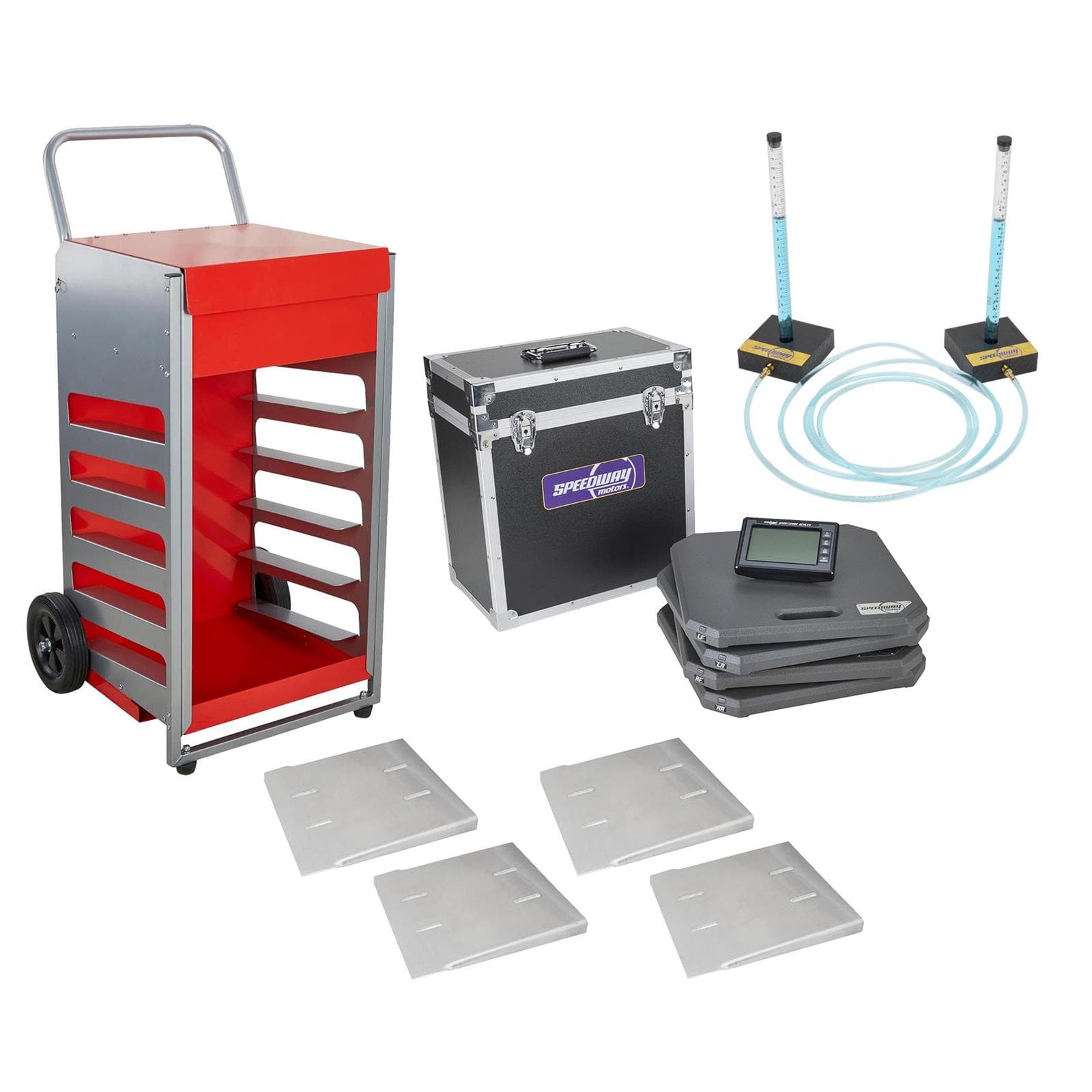 Sportsman Wireless Race Car Scales w/Case, Ramps, Cart, 7000lb