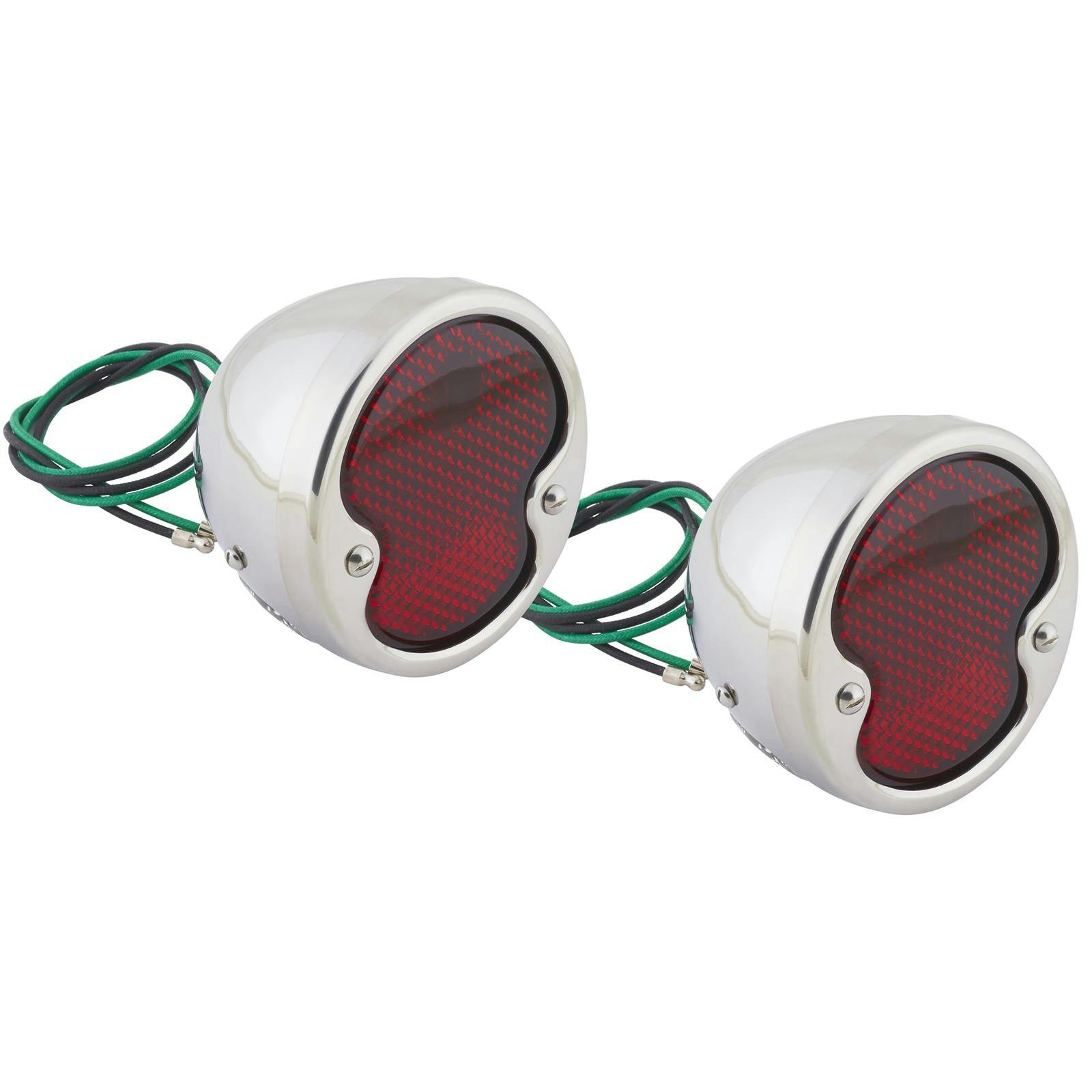1932 Ford Stainless Tail Lights, Left and Right Pair