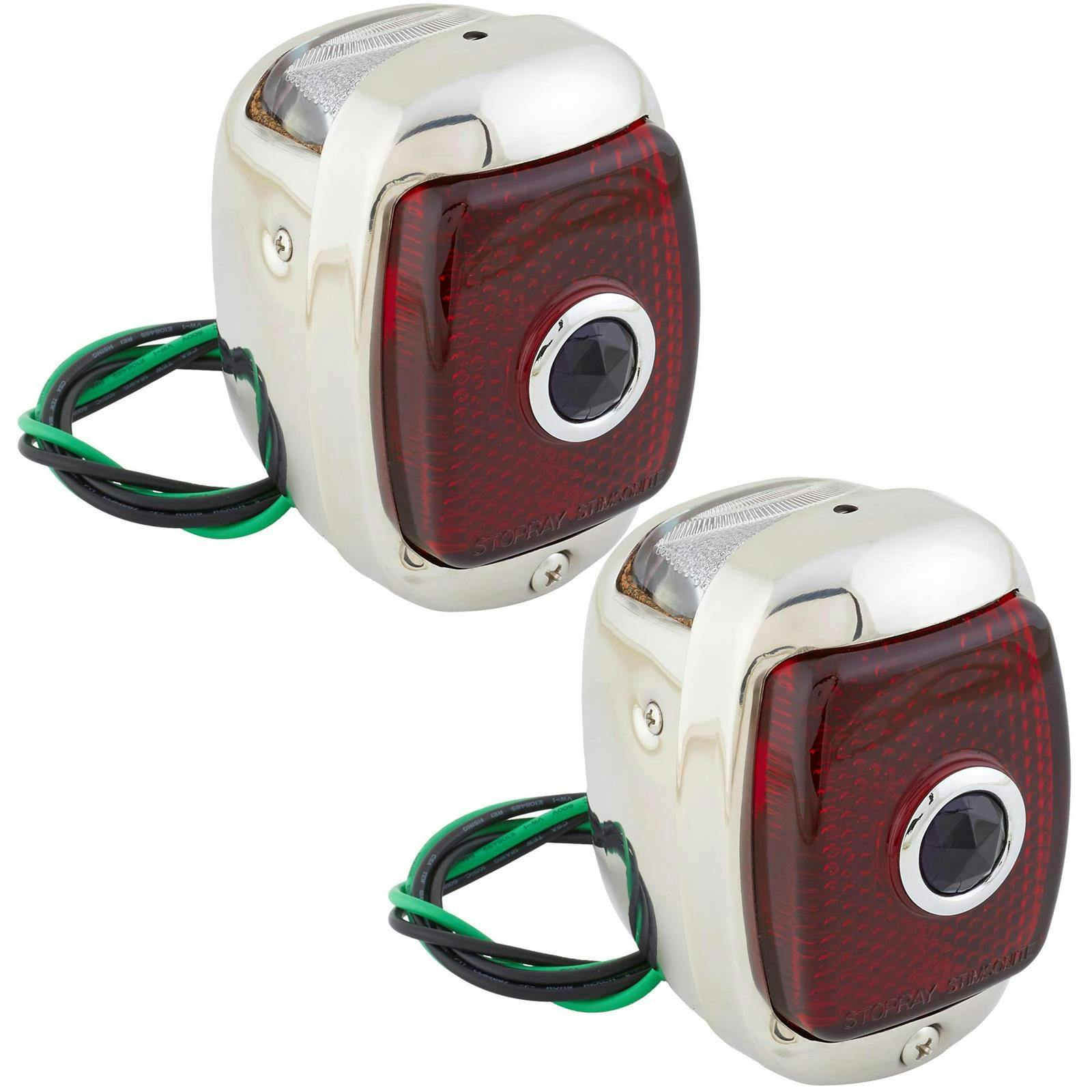 1937-1938 Chevy Blue Dot Tail Light Assembly, LH and RH Pair