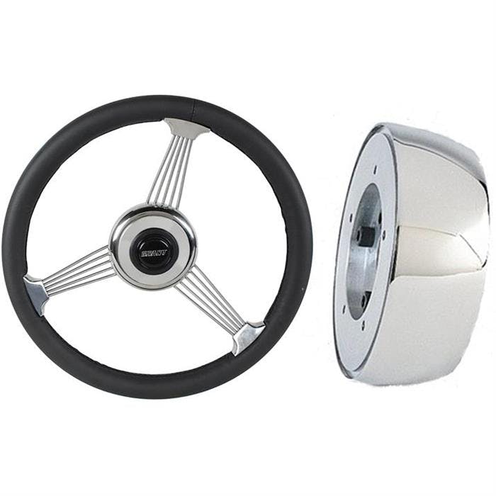 Grant Banjo Steering Wheel & Steering Wheel Adapter Kit, Black