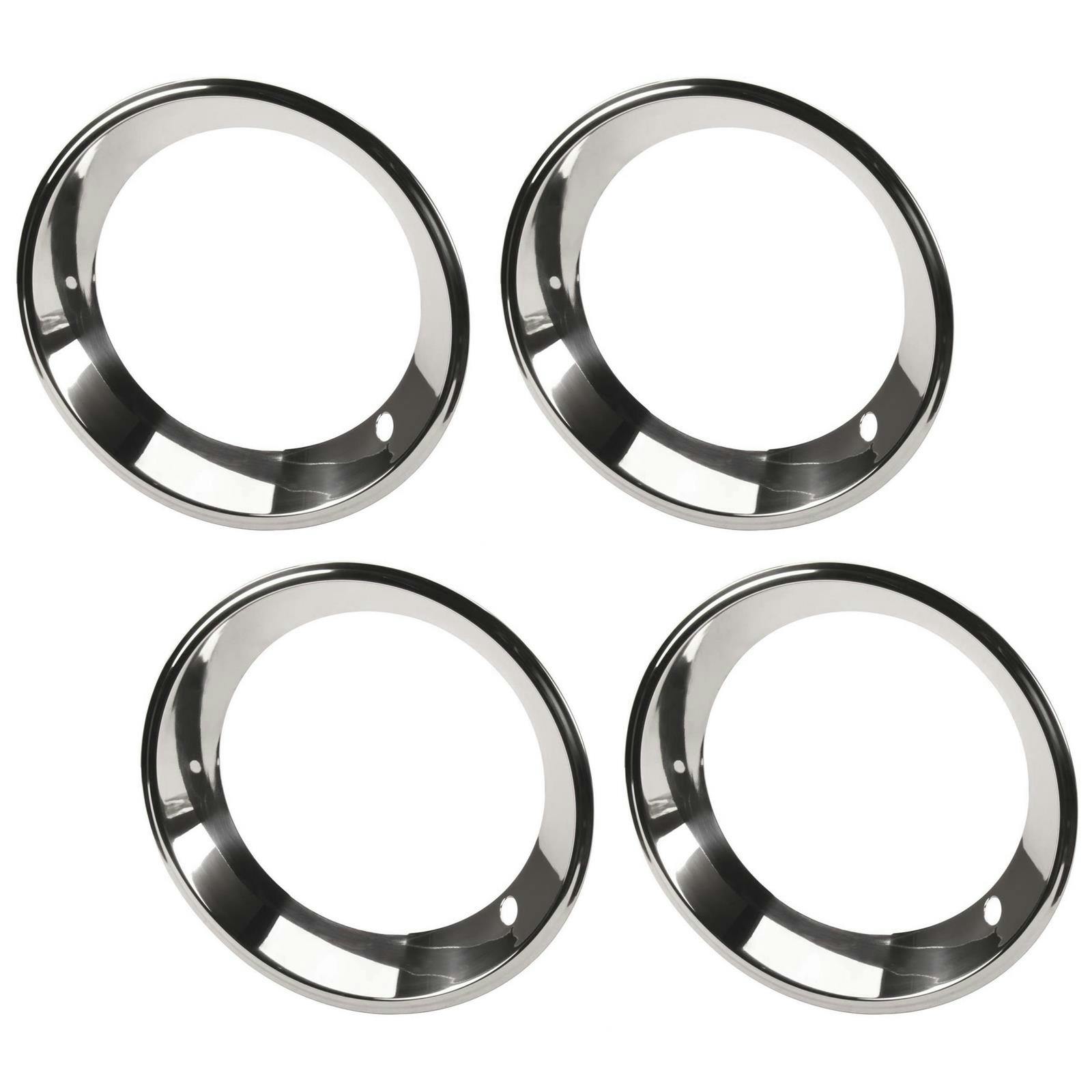 Stainless Steal Beauty Rings, 15 Inch GM Rally Wheel, Set of 4