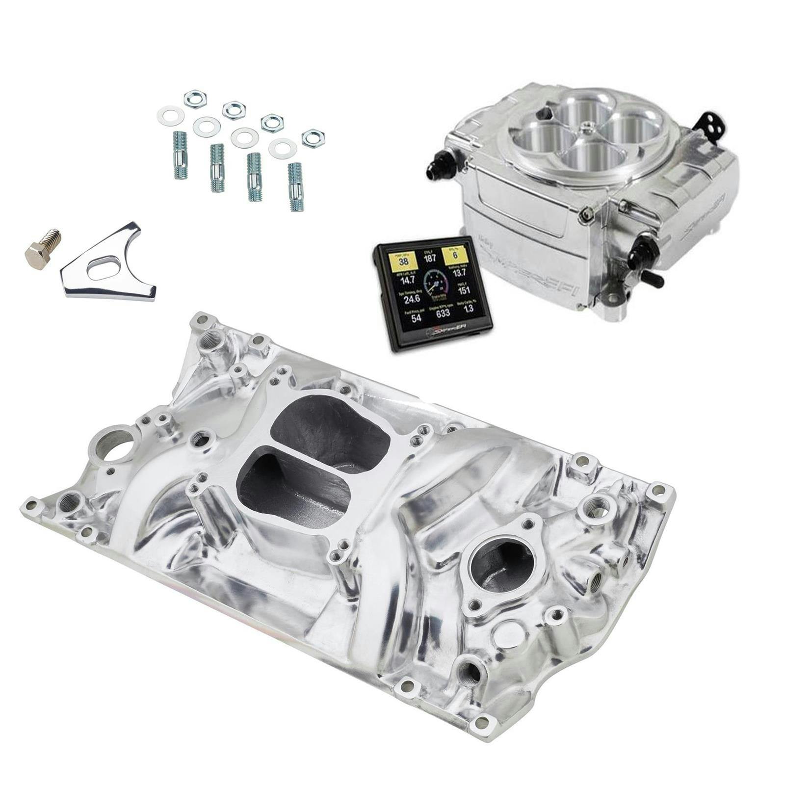 Small Block Chevy Dual Intake & Sniper 2 EFI Conversion Kit