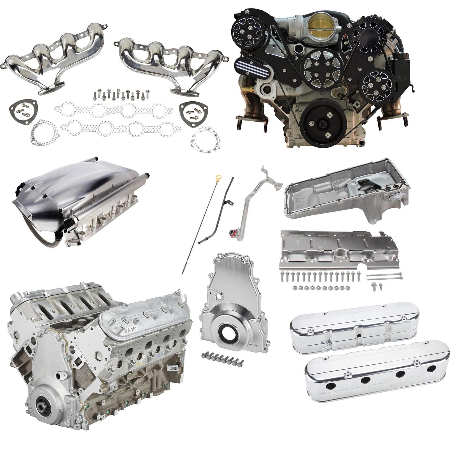 LS Gen III 5.3L Crate Engine Kit, 475HP/435TQ, Billet Aluminum