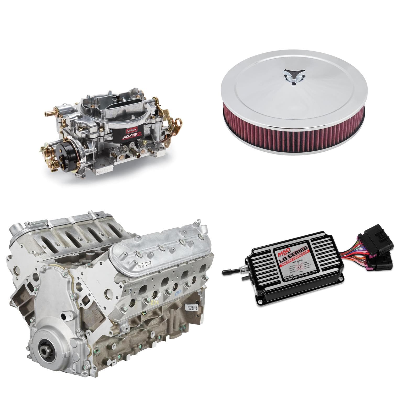 LS Gen III 5.3L Crate Engine Kit, 475HP/435TQ, Carburetor