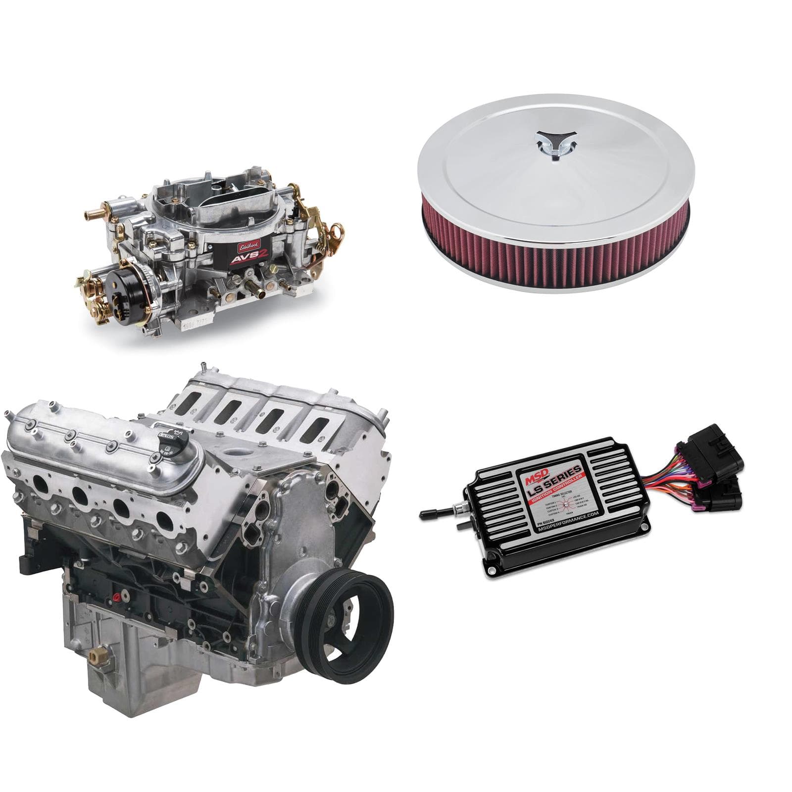 LS Gen III 6.0L Crate Engine Kit, 364HP/450TQ, Carburetor