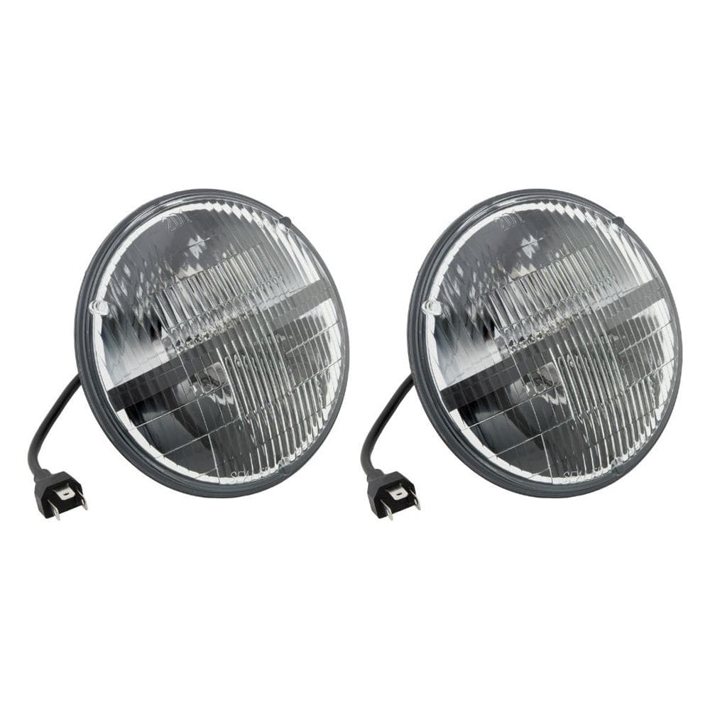 7-Inch H6024 Sealed Beam Headlights LED Conversion, 6500K White