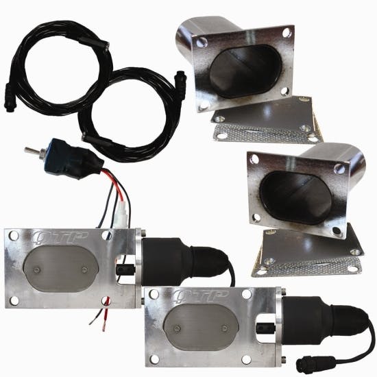 Quick Time QTEC66 QTP Exhaust Cutout, Dual Oval Valves