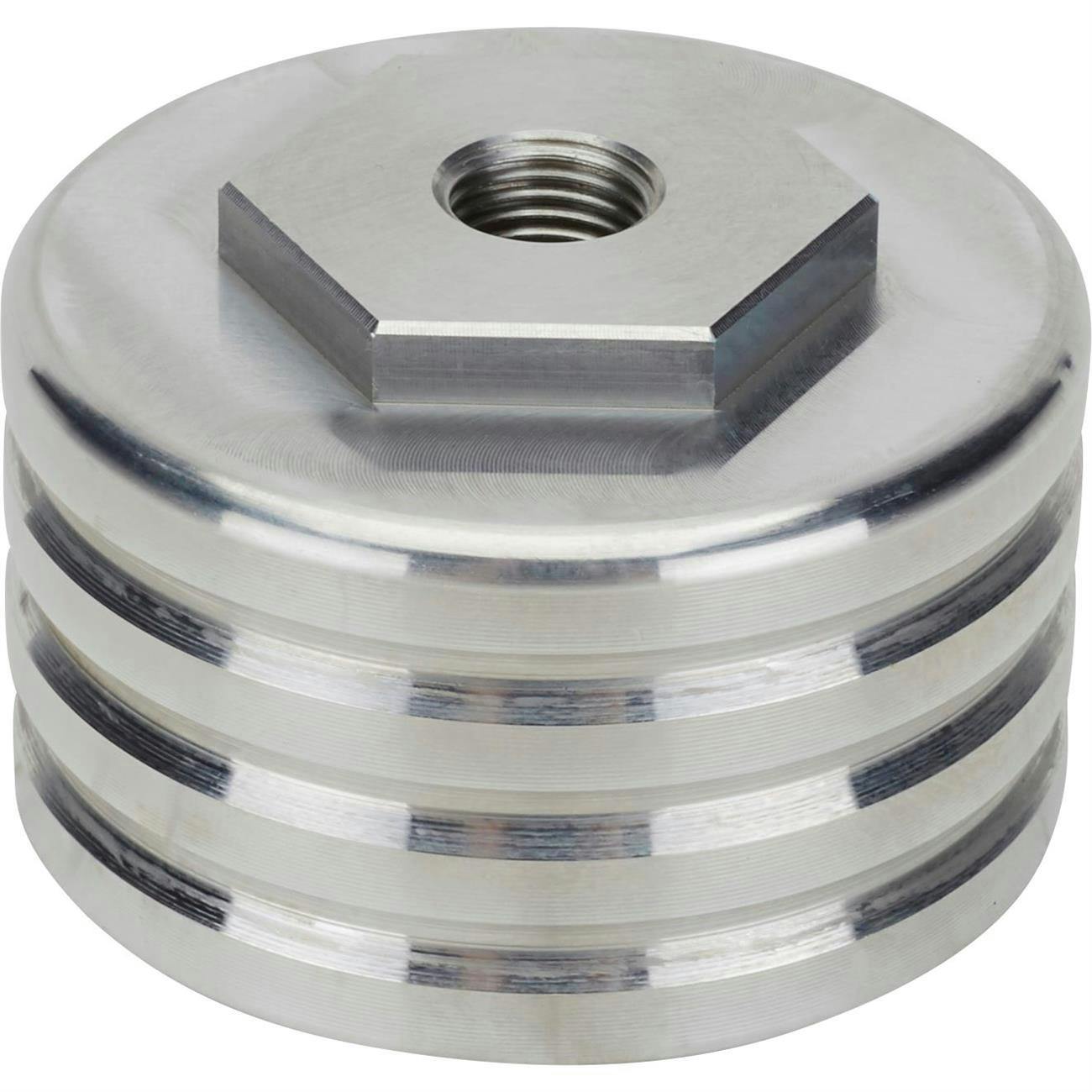 Speedway Aluminum Short Shock Cup, 12mm-1.25 Thread, 1.5 Inch Tall