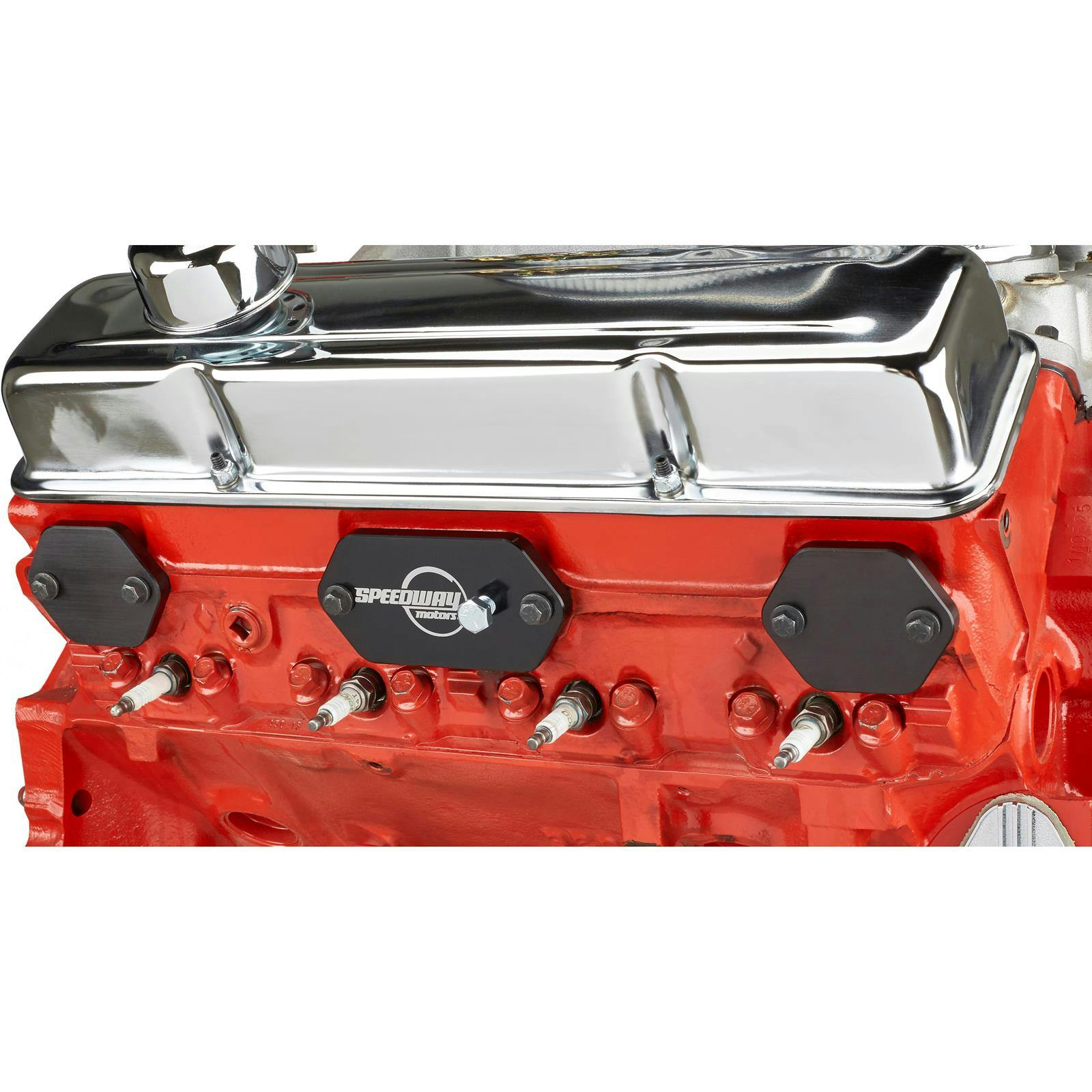 Small Block Chevy Exhaust Port Block-Off Covers, Standard Port