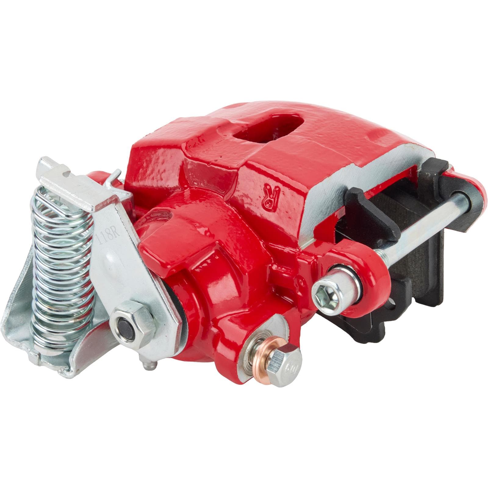 1978-Up GM Metric Powder Coated E-Brake Caliper, 7/16-20 Banjo