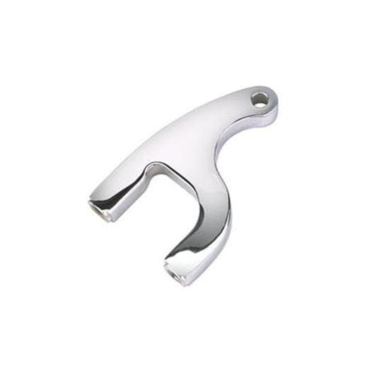 Ford Dog Leg Upper Steering Arm, Chrome, Tapered