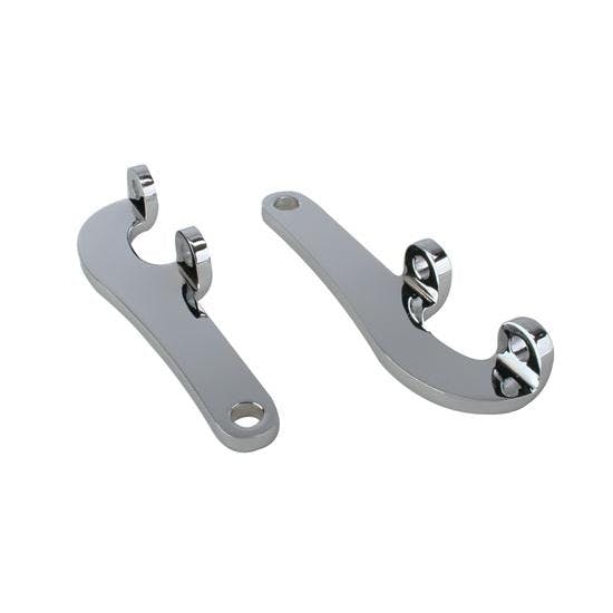 Chevy Flat Tie Rod Steering Arms, Chrome