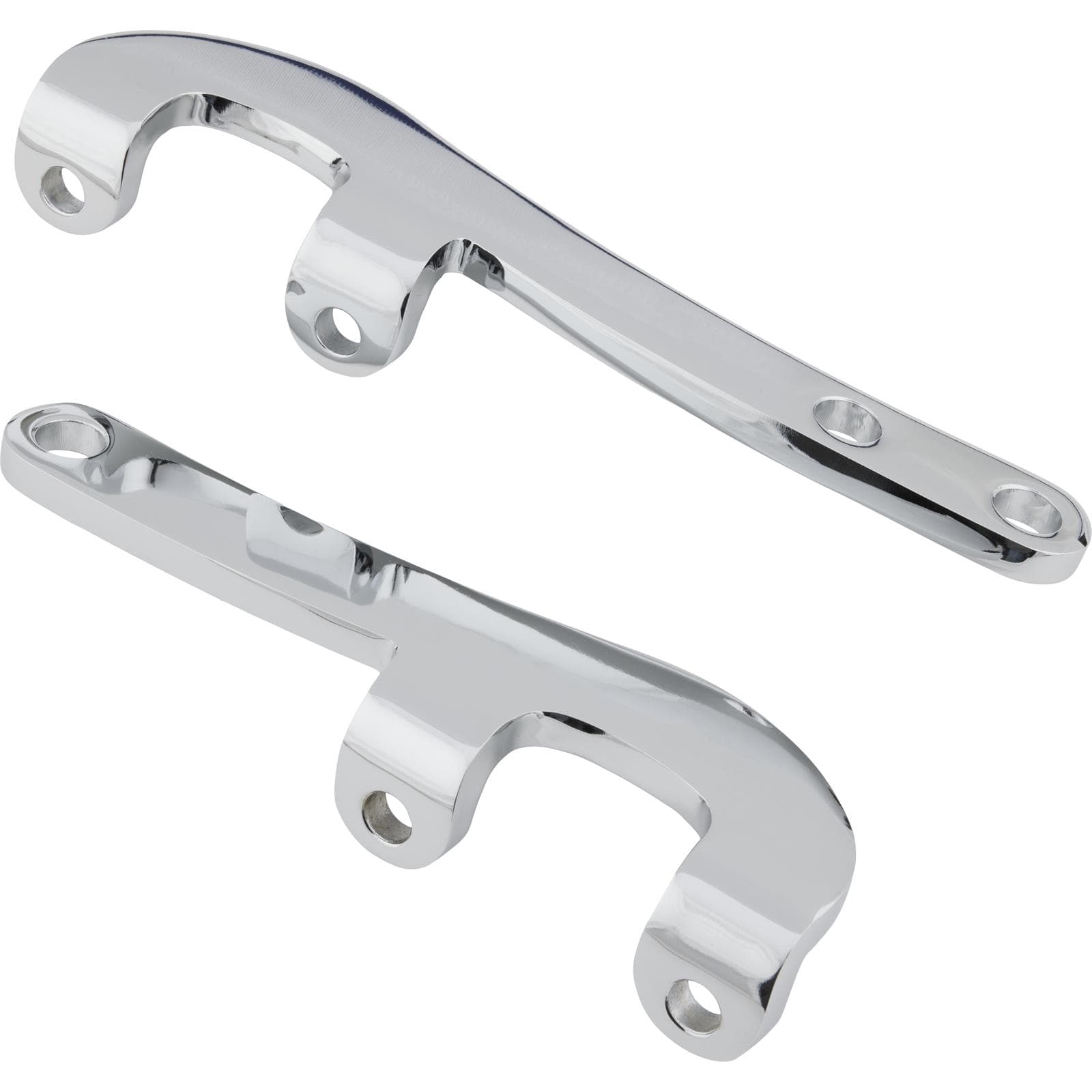 Chevy Flat Plate Steering Arms, Chrome