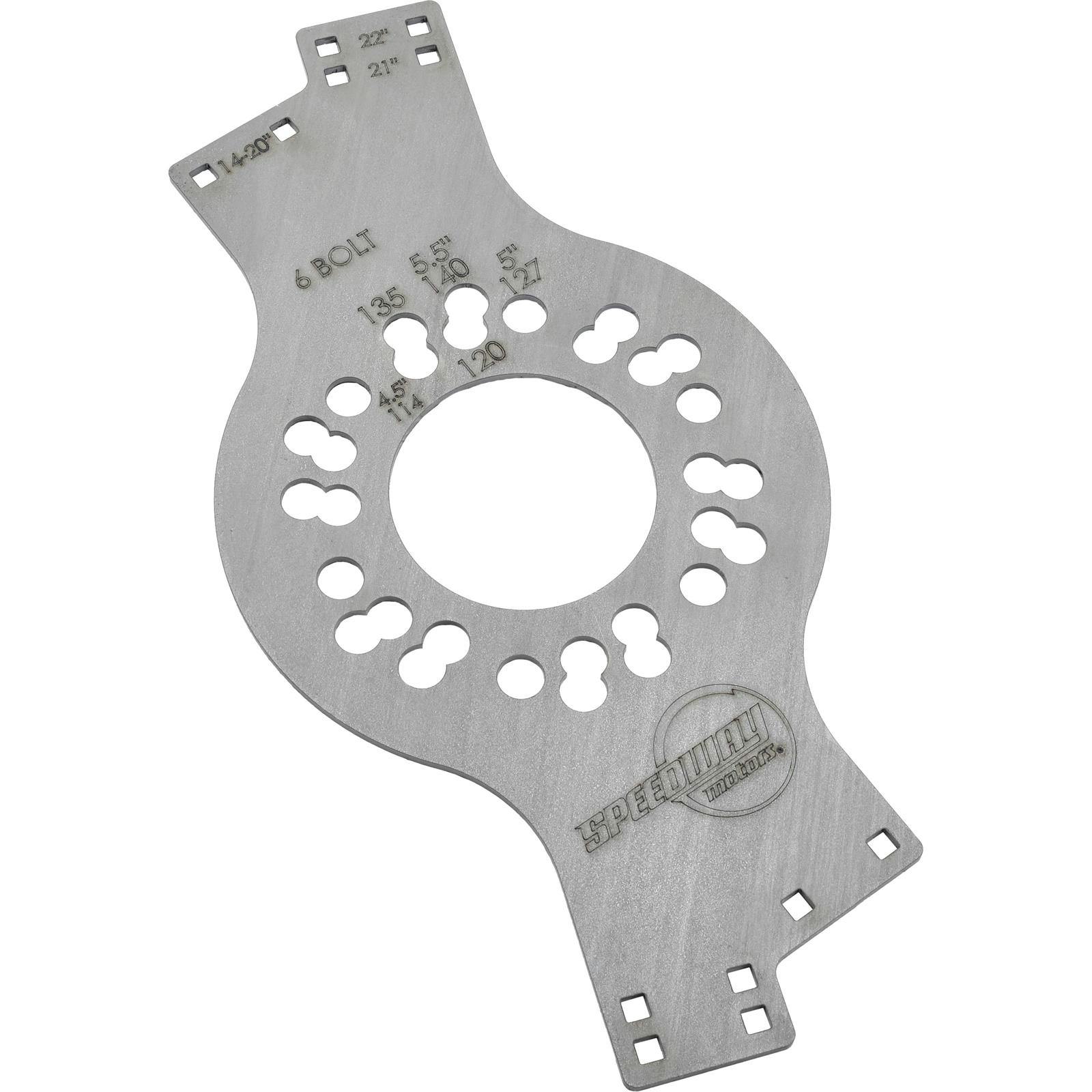 WheelWise® Wheel Fitment Tool Center Plate, 6-Lug Patterns
