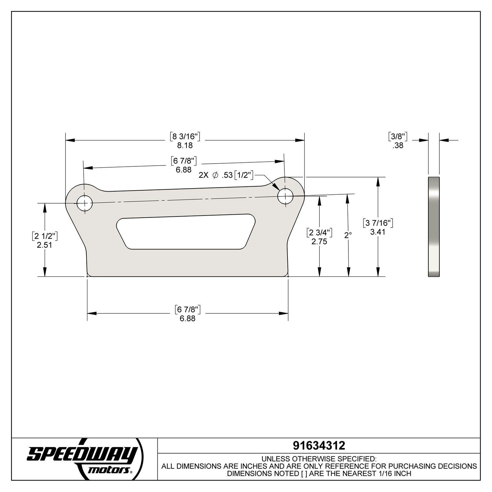 Single Position Upper A-Arm Mount, 6-7/8 Inch Centers