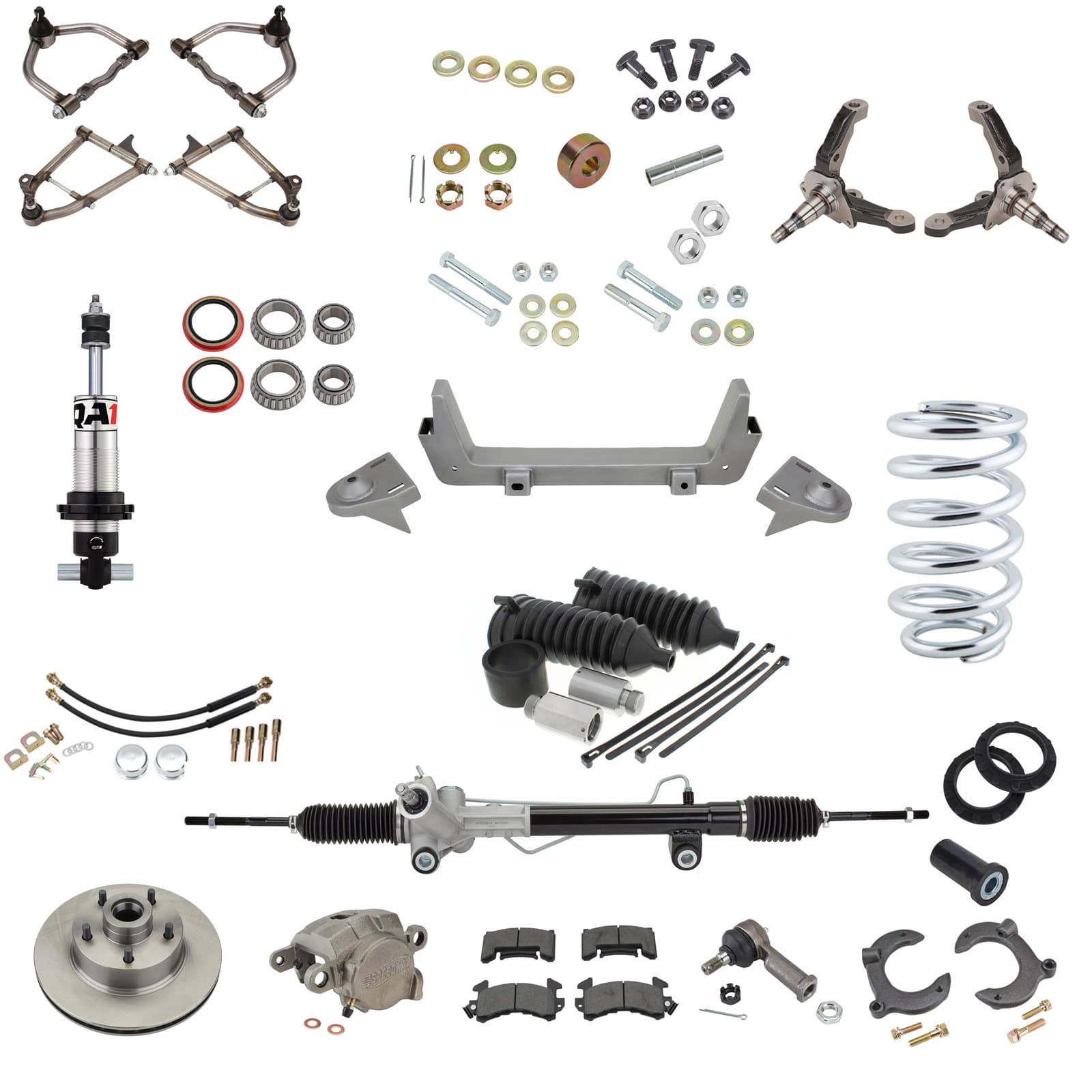 53–56 F-100 Weld-In Mustang II Coilover Front Suspension Kit