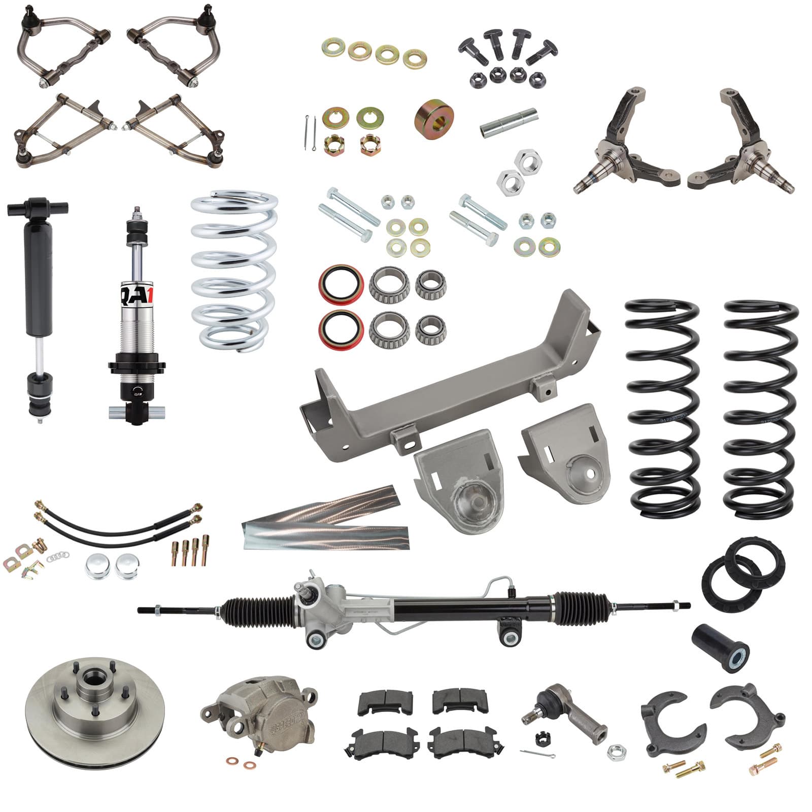 1948–52 Ford Hub-to-Hub Weld-In Mustang II Rack IFS Kit