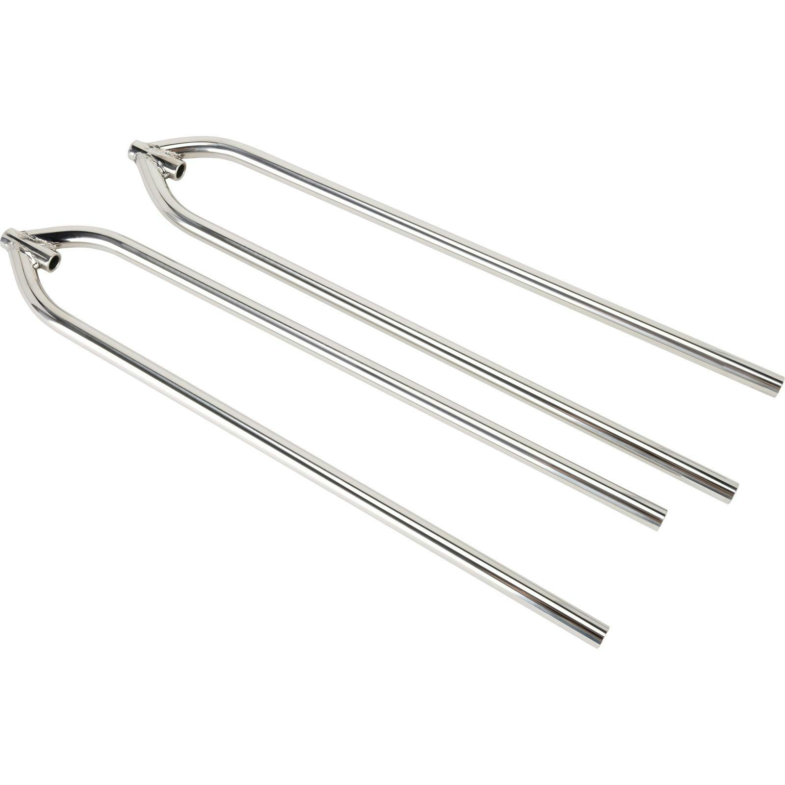 Front Hairpin Radius Rods, 27 Inch, Polished Stainless