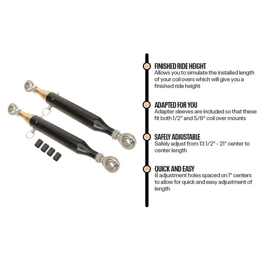 Speedway Coilover Shock Ride Height Mockup Tool