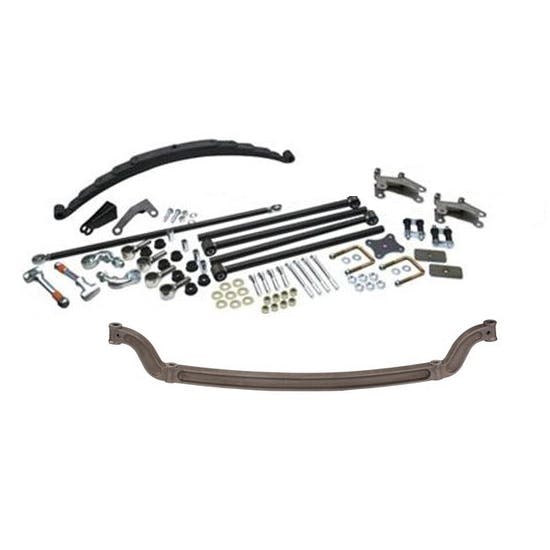 1932 Ford Front End Assembly, I-Beam Axle, 4-Bar Kit, Plain