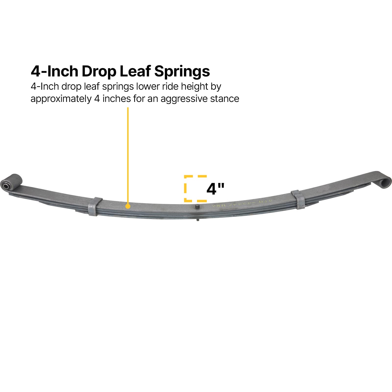 1947-54 Chevy 3100 1/2-Ton Pickup Rear Suspension Kit, 4-in Drop