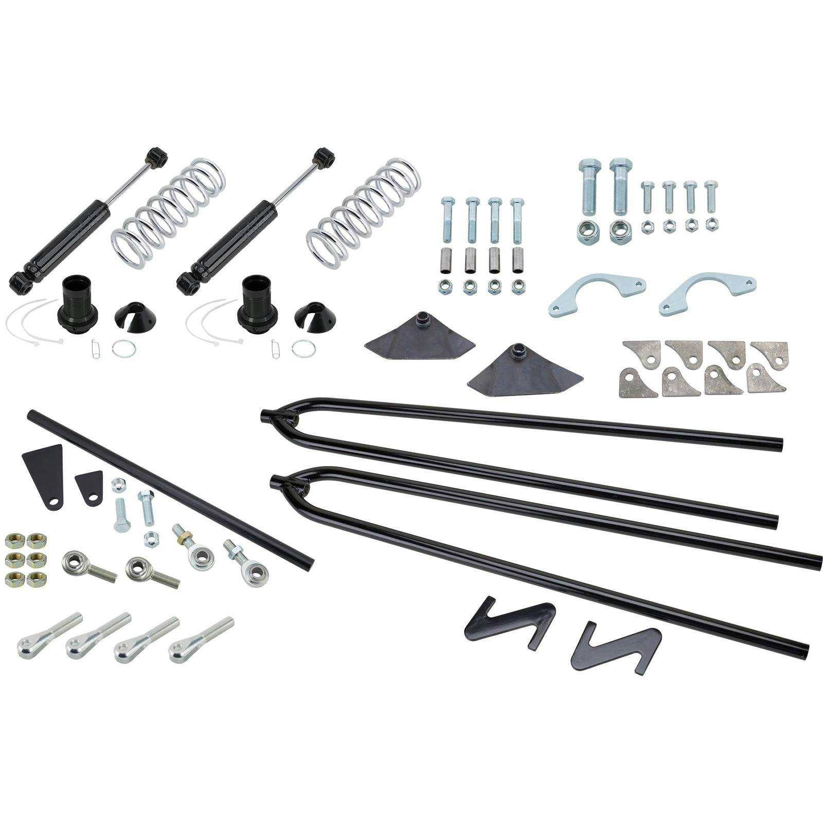 Deluxe Coil-Over Rear Suspension Kit, Plain Finish