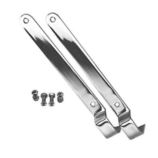 Speedway Motors Model T Tailgate Hinges, Chrome