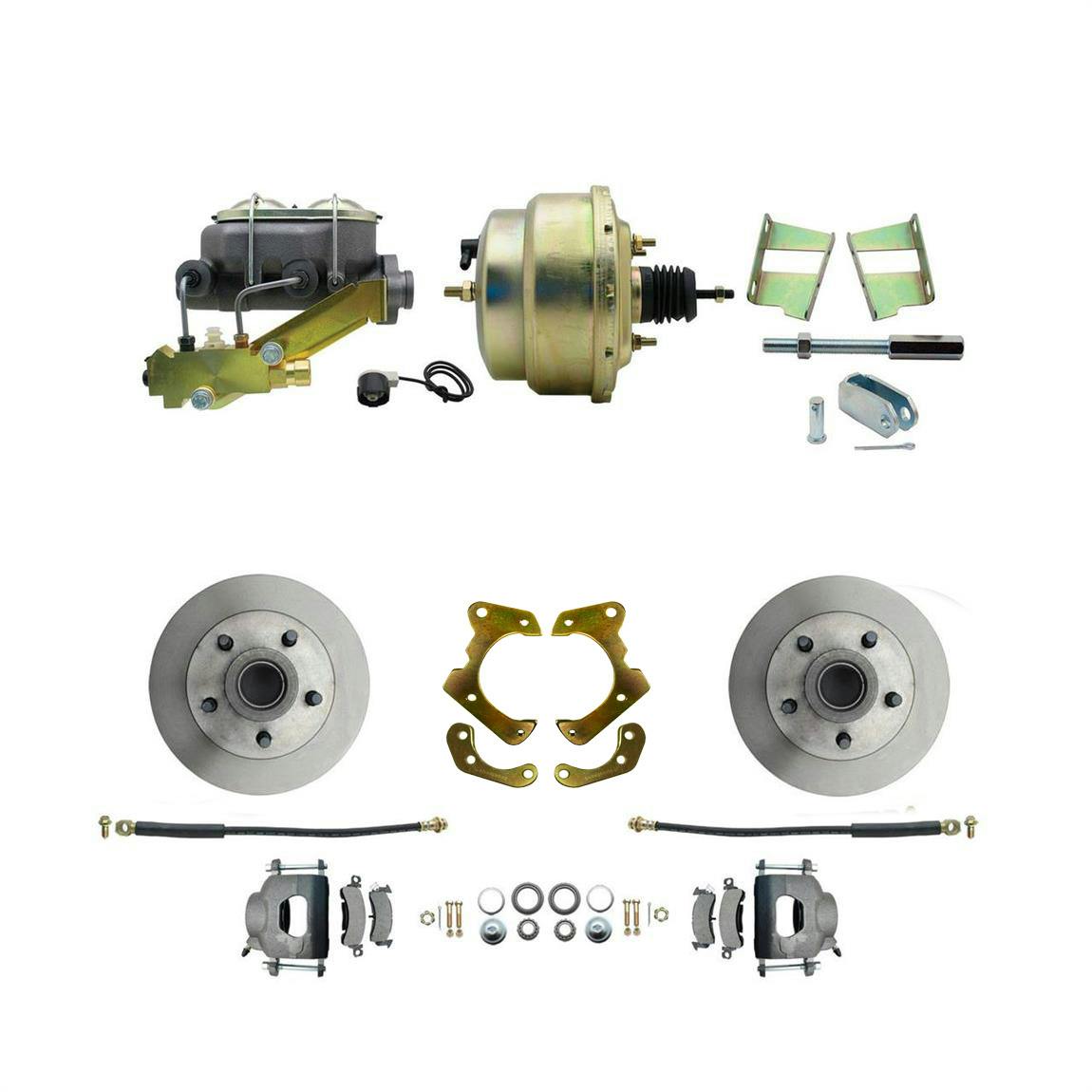 Speedway Power Disc Brake Kit, 11 in. Std Disc Brakes, Chevy 1959-64