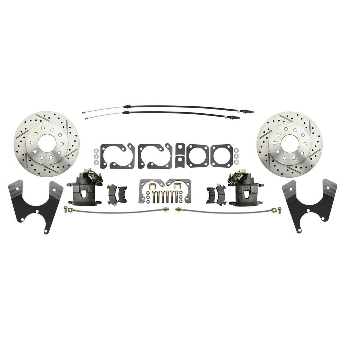 Speedway Rear Disc Brake Kit, 68-69 Camaro, Staggered Shock