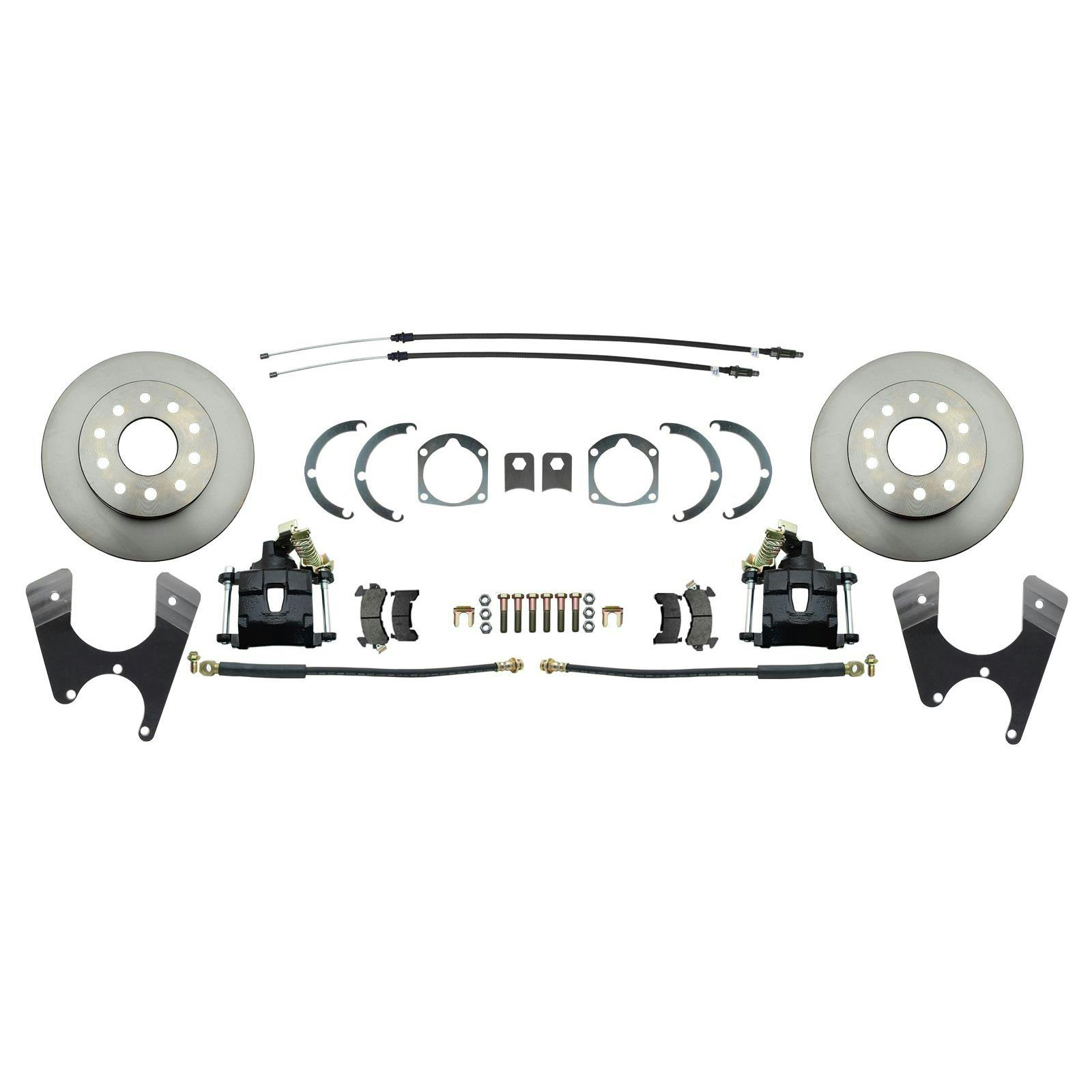 Speedway Rear Disc Brake Standard Kit, 55-68 Impala, Black