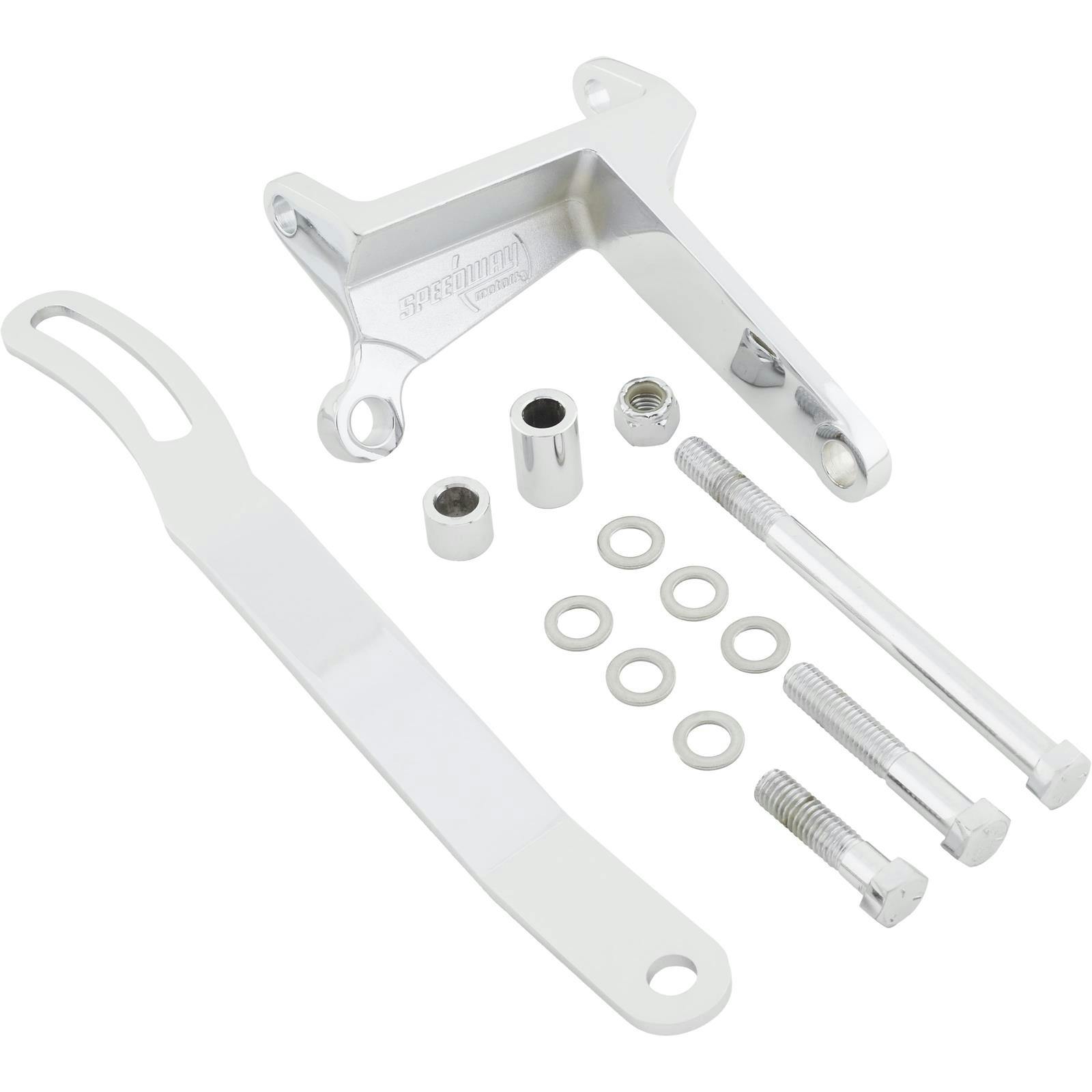 Small Block Chevy Upper Alternator Bracket, Chrome