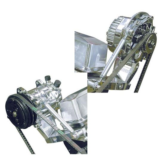 Small Block Chevy Outboard Alternator & A/C Bracket Kit