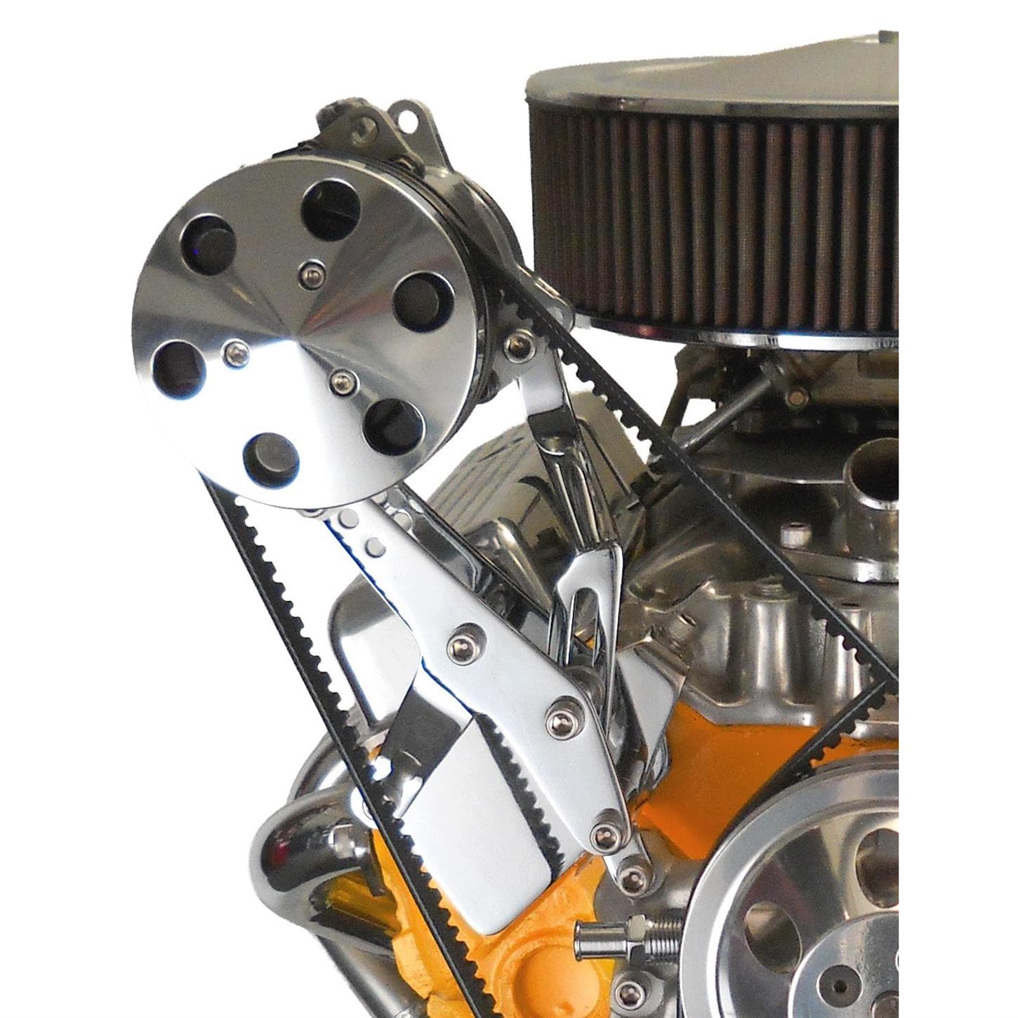 Bills Hot Rod Co. 600 Series SBC Wide Set A/C Compressor Bracket, Long