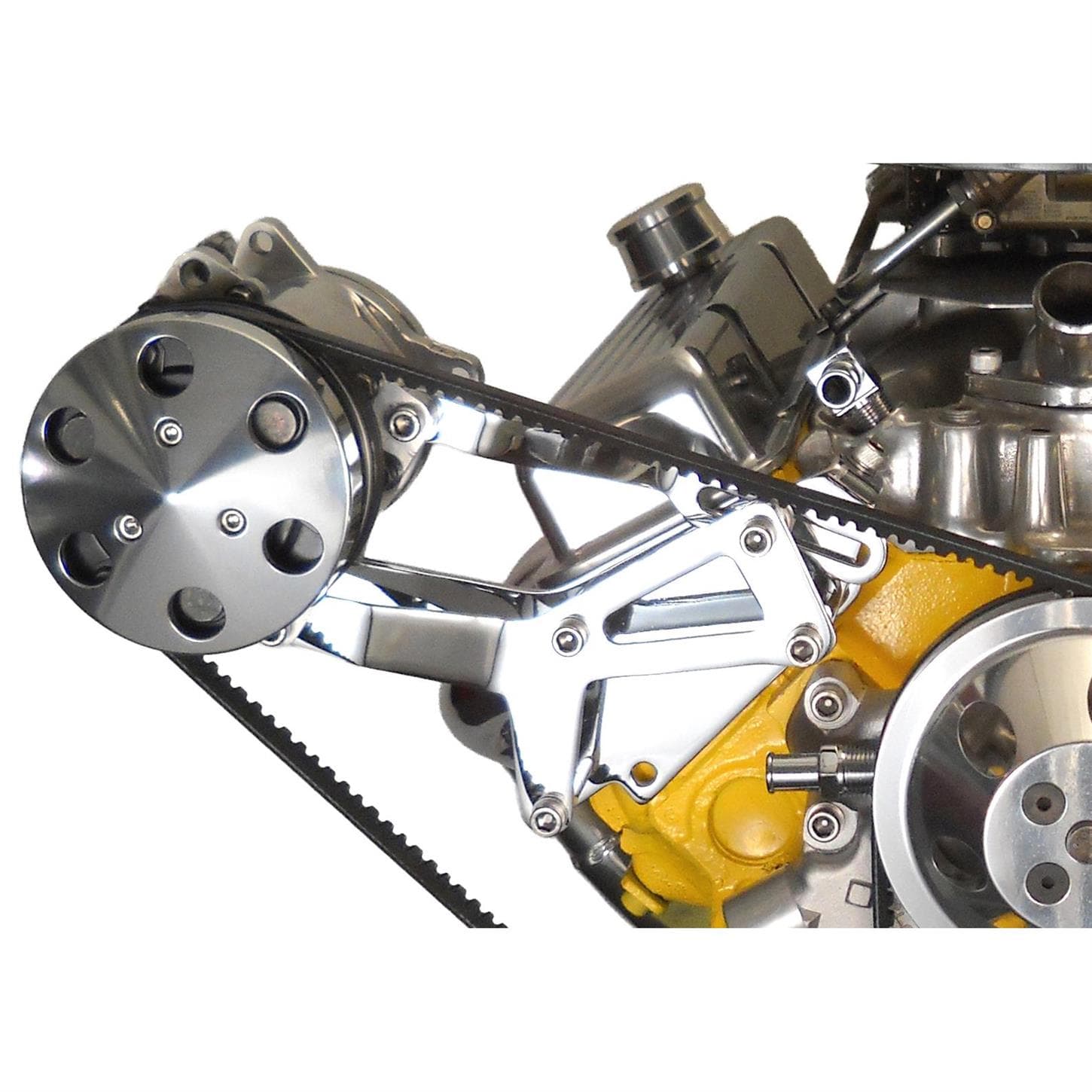 Bills Hot Rod Co.1100 Series Vortec Side Mount A/C Bracket, Long