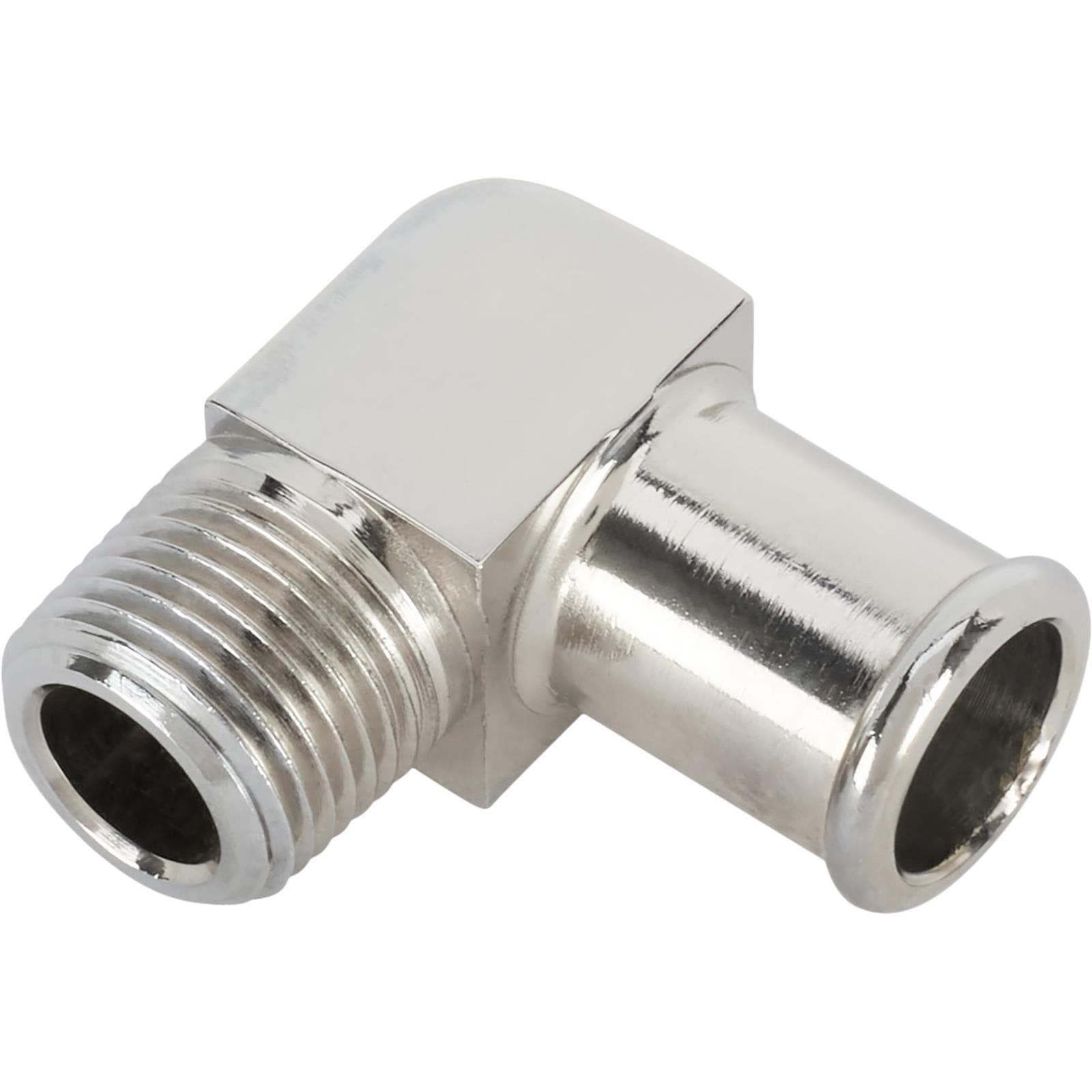 Bills Hot Rod Co. 1004 Fitting, 90 Deg, 3/8 NPT to 5/8 Hose