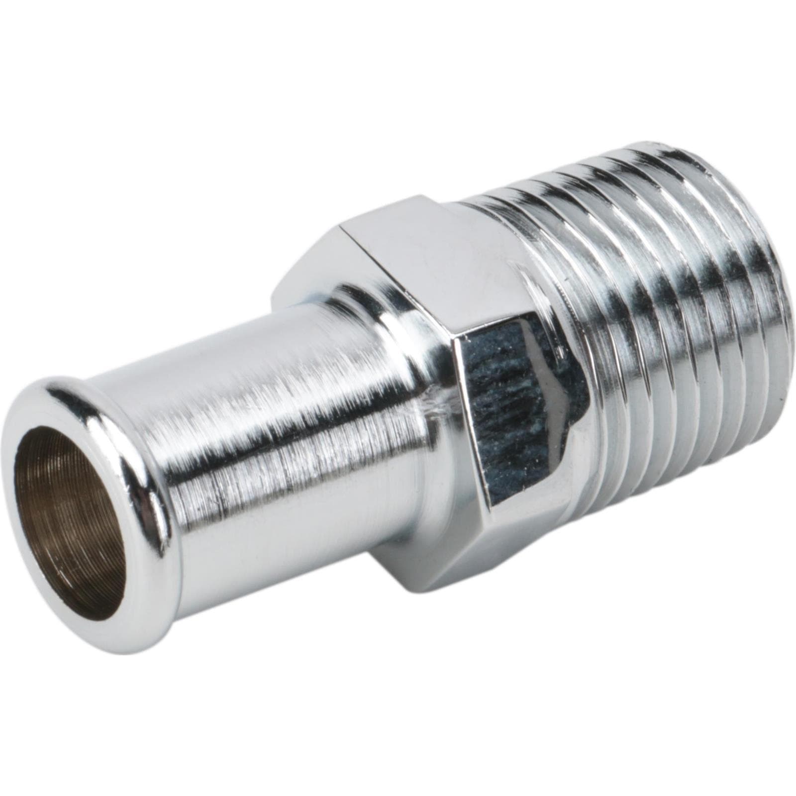 Bills Hot Rod Co. 1006 Heater Hose Fitting, 1/2 NPT to 5/8 Hose