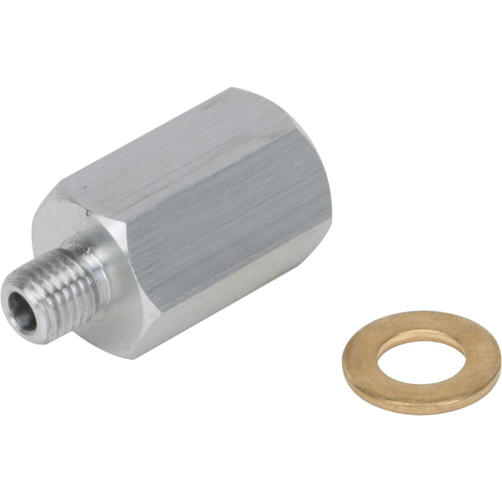 LS Swap Temp Gauge Sender Adapter Fitting, 12MM x 1/8NPT, Long