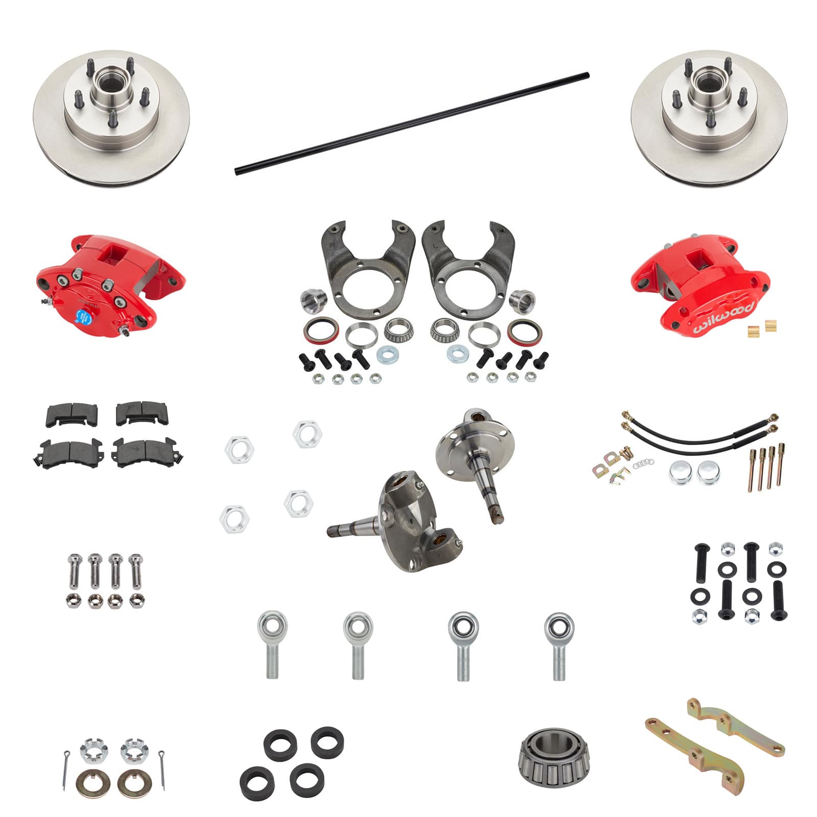 Ford 46" Axle Front Steering & Brake Kit W/ Wilwood Calipers