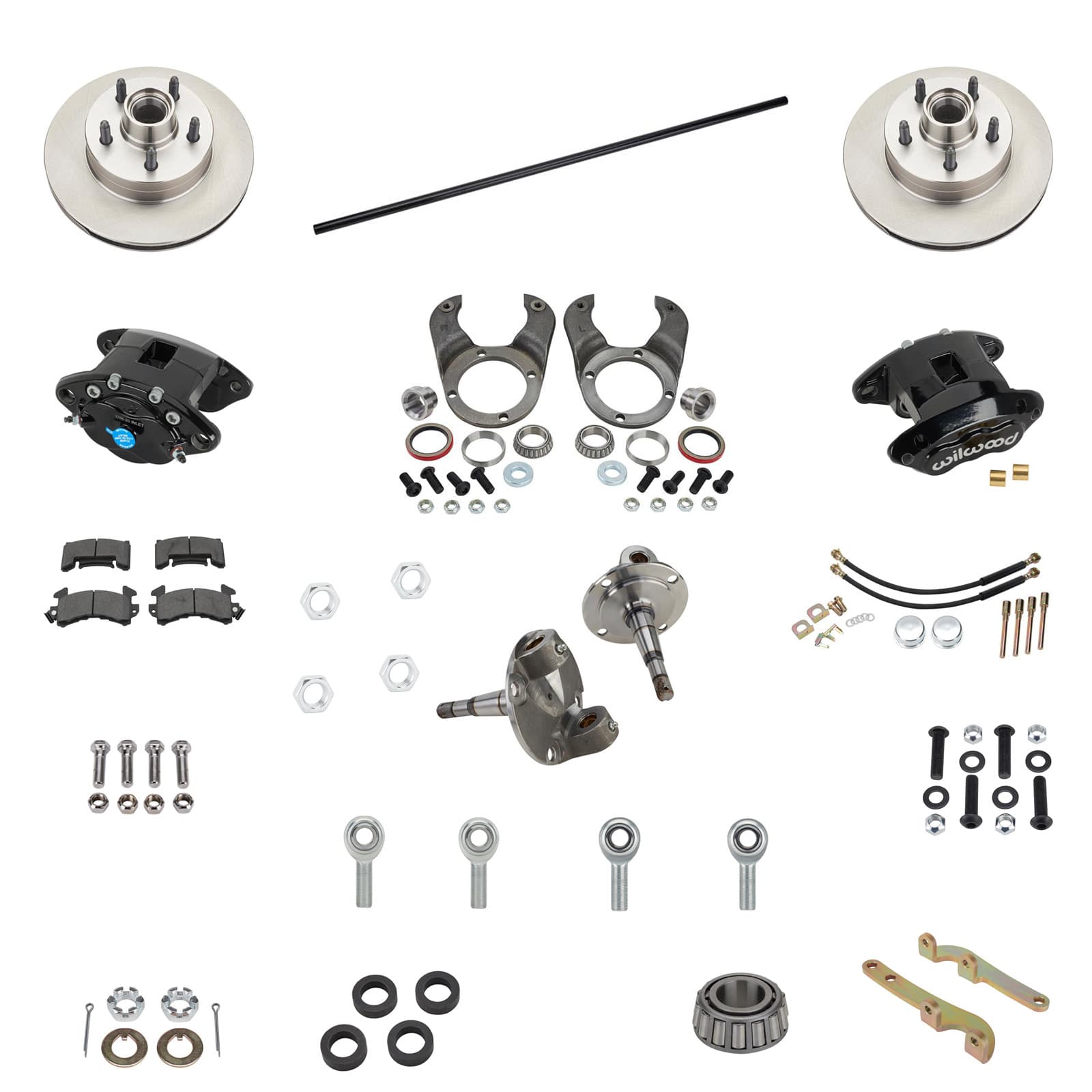 Ford 46" Axle Front Steering & Brake Kit W/ Wilwood Calipers