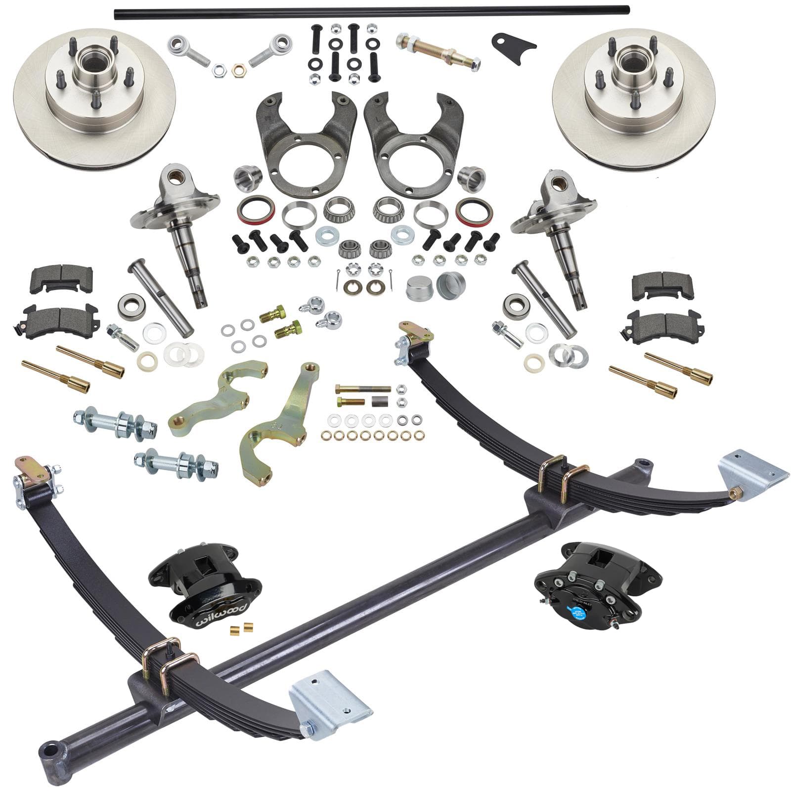 48" Gasser Strt Axle Ford Spindle Brake Kit W/ Wilwood Calipers