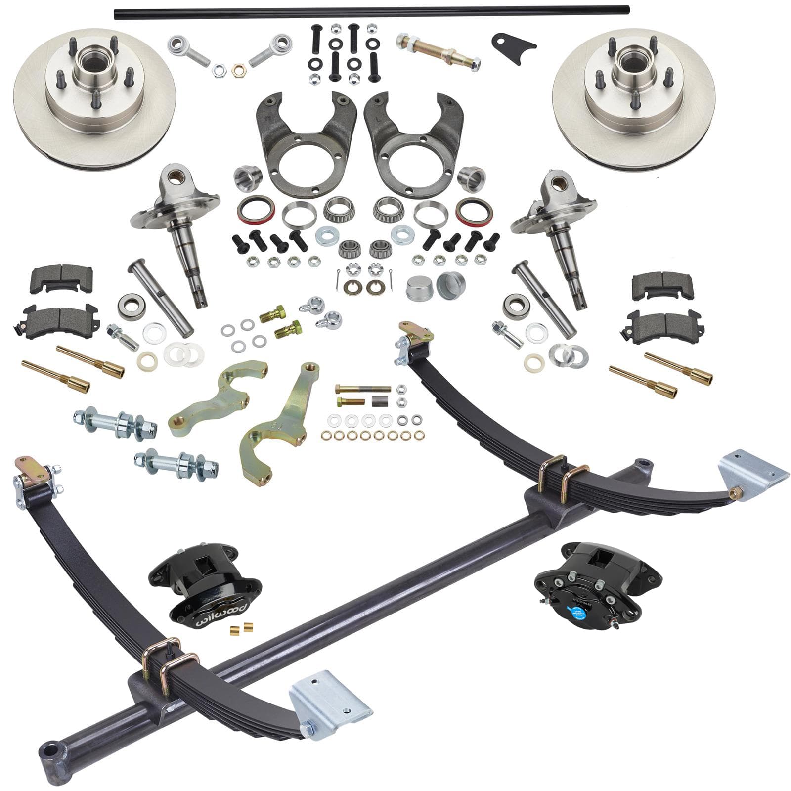 50" Gasser Strt Axle Ford Spindle Brake Kit W/ Wilwood Calipers