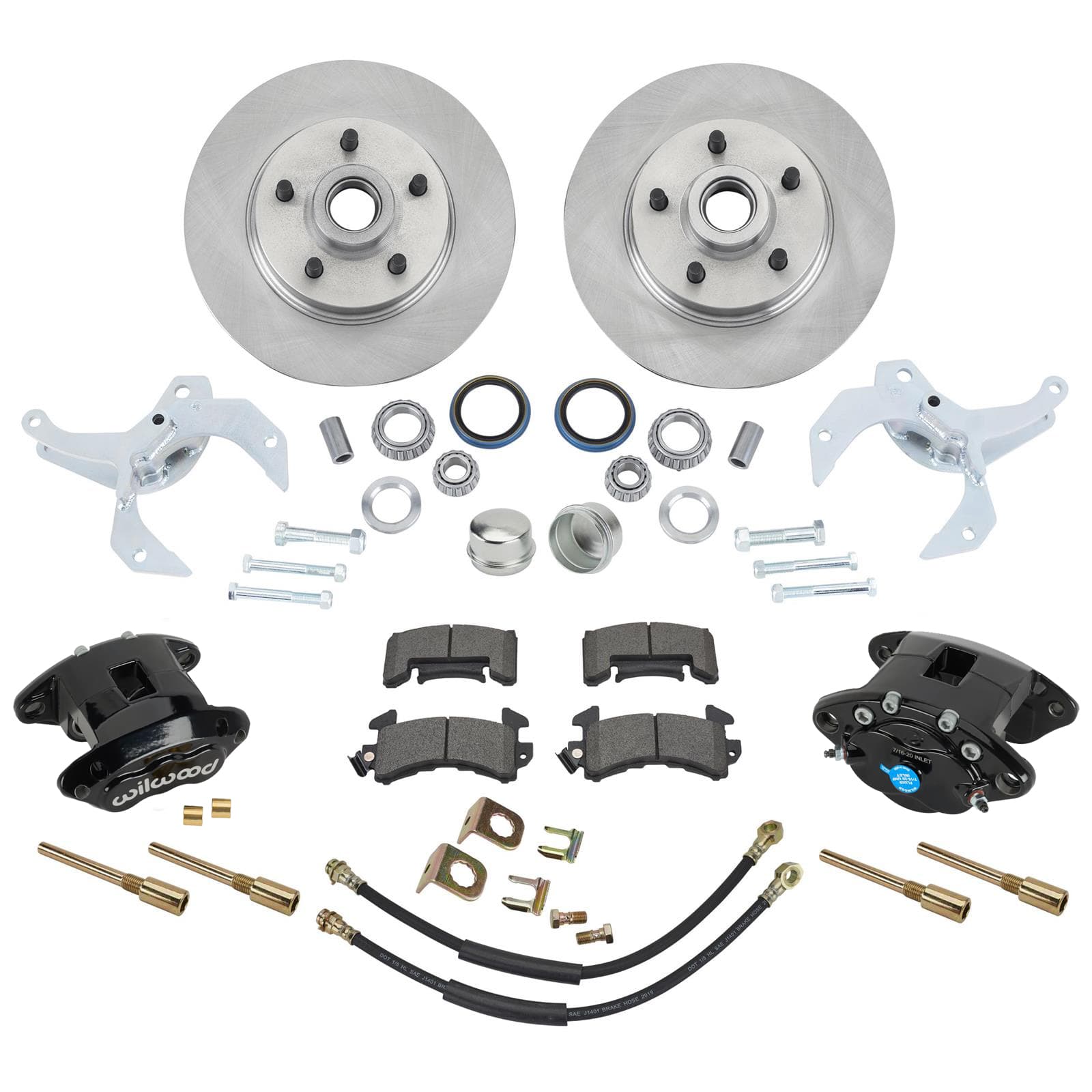 54-56 Ford Car 11" Disc Brake Conversion Kit W/ Wilwood Calipers