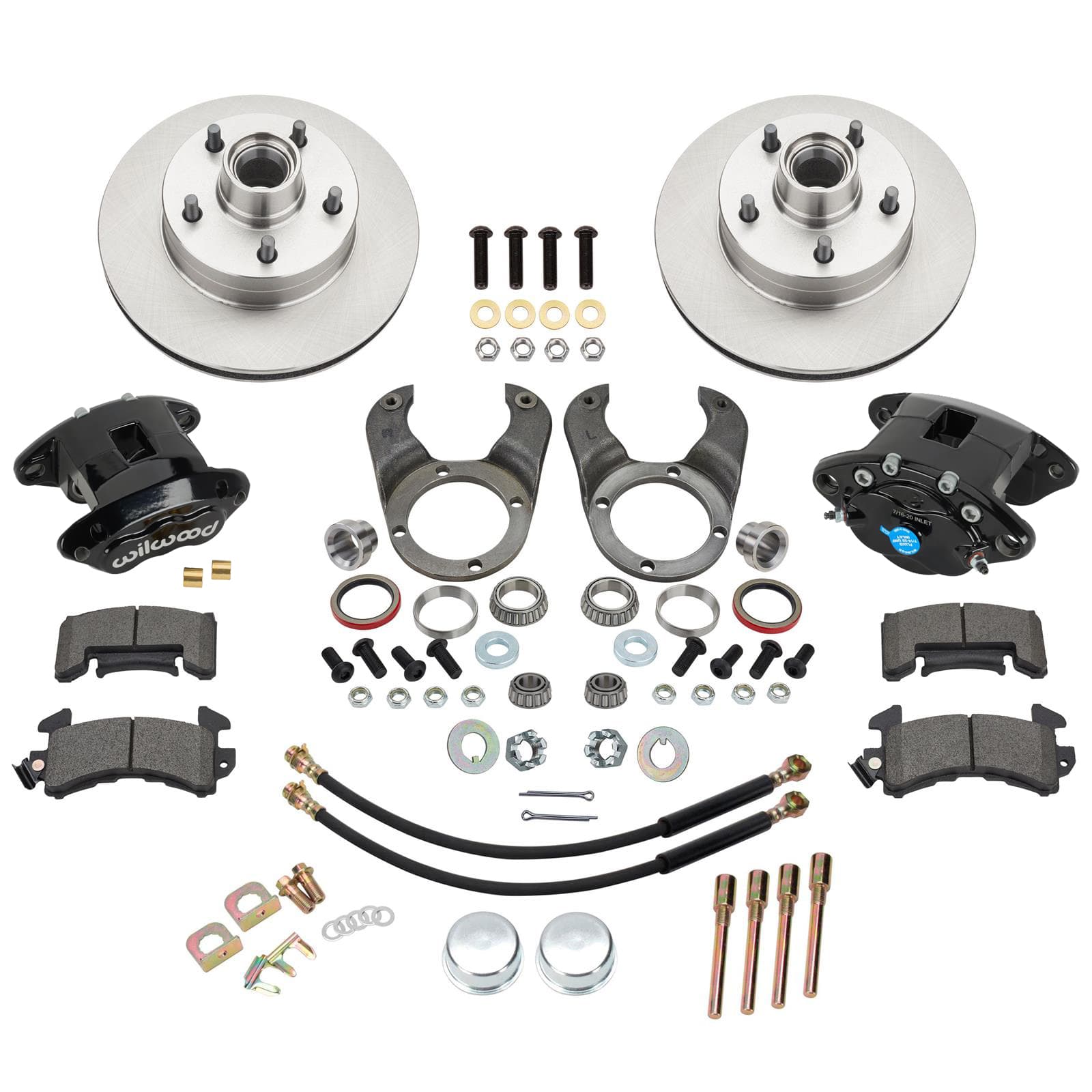37-48 Ford Spindle Disc Brake Kit, 5 X 4-3/4" W/ Wilwood Calipers