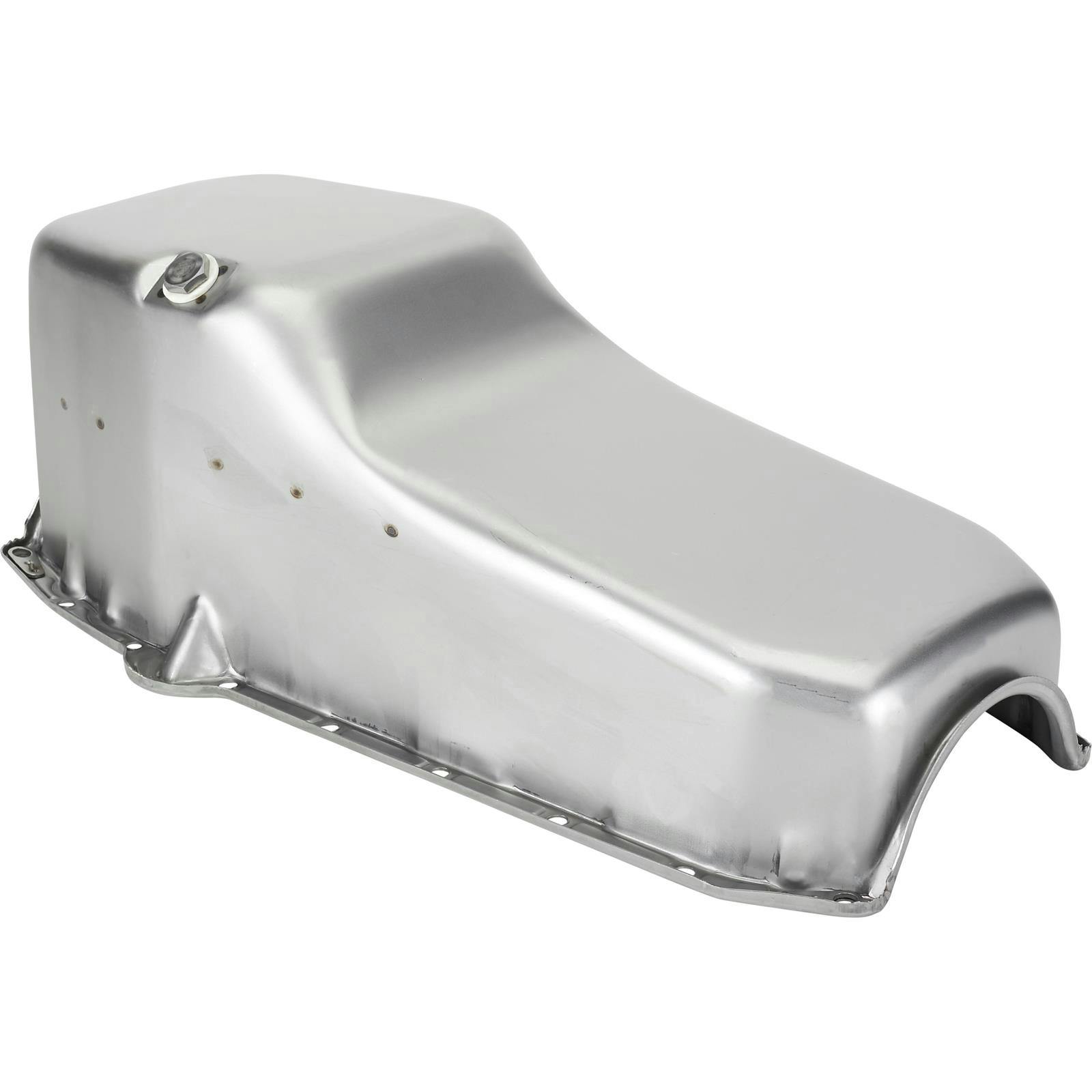 1957-79 Small Block Chevy Raw Oil Pan, Left Side Dipstick