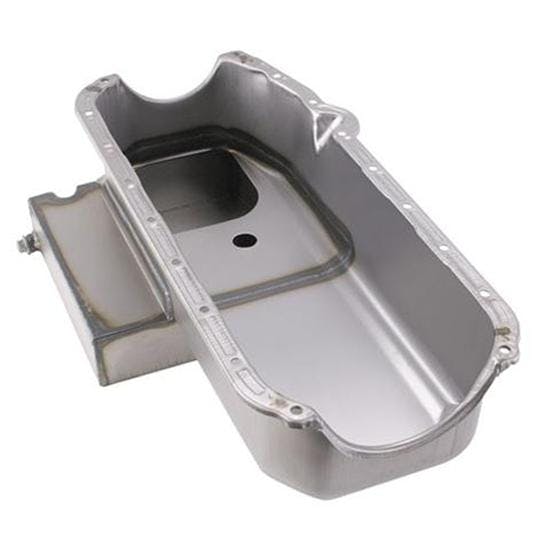 Speedway Small Block Chevy Claimer Oil Pan, LH Dipstick