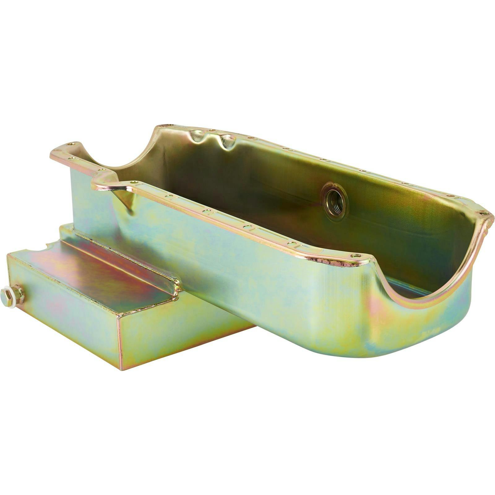 Speedway Chevy Claimer Oil Pan w/ Inspect, Plug, RH Dipstick, '80-'85